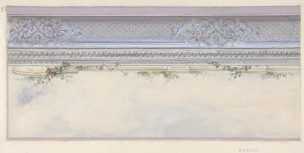 Design for the Decoration of a Ceiling Cove in the Hôtel de Pless, Berlin