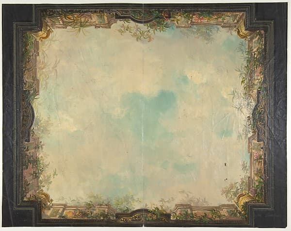 Design for a decorated ceiling in a house on the rue Matignon