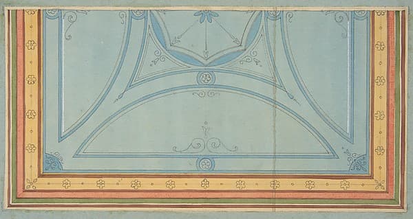 Design for the painted decoration of a ceiling