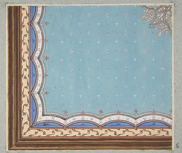 Design for the painted decoration of a ceiling