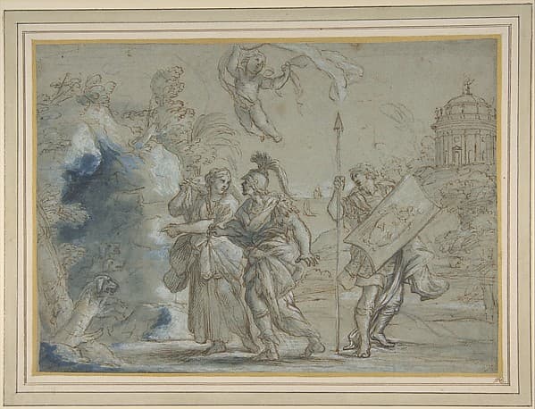 Aeneas and the Cumaean Sibyl Entering the Infernal Regions