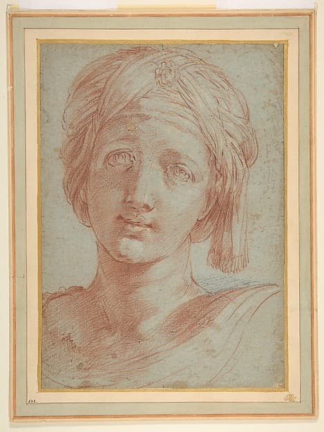 Head of a Young Woman Wearing a Turban