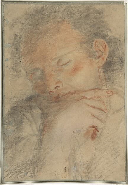 Head of a Man with Closed Eyes