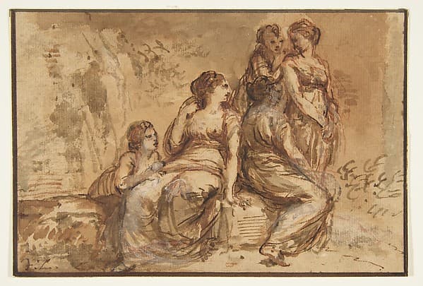 Five Young Women in a Landscape