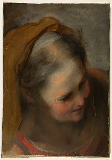 Head of an Old Woman Looking to Lower Right (Saint Elizabeth)