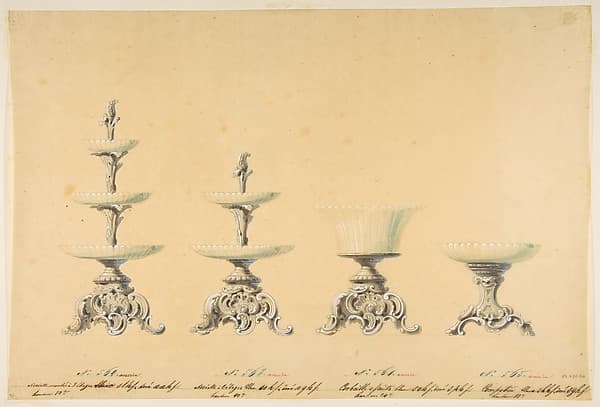 Four Designs for Tiered Serving Dishes