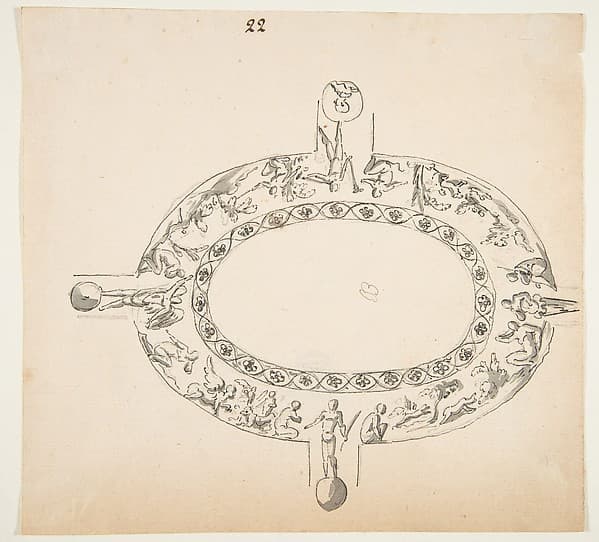 Drawing After an Architectural Fragment