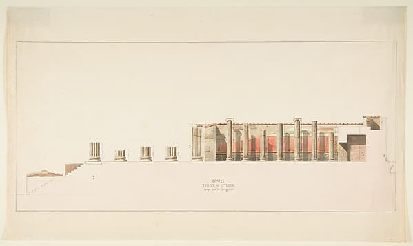 Cross-Section of the Temple of Jupiter, Pompeii