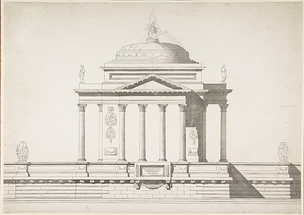 Elevation of a Domed Corinthian Temple