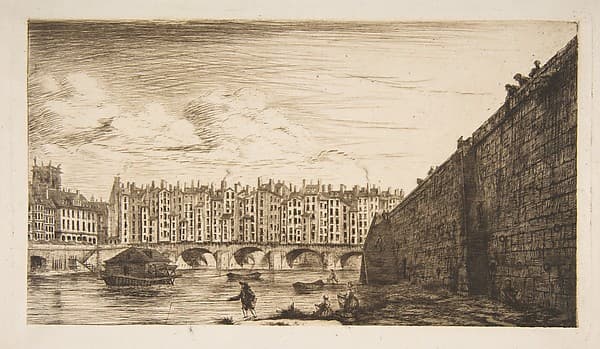 Le Pont-au-Change, vers 1784 (Pont-au-Change, Paris, circa 1784, after Nicolle)