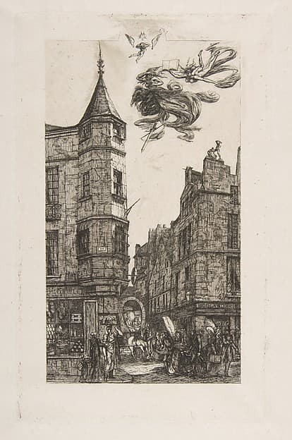 Tourelle Rue de l'Ecole de Médecine, 22 (House with a Turret, No 22, rue de l'Ecole de Médecine, Paris) (called the Turret of Marat)
