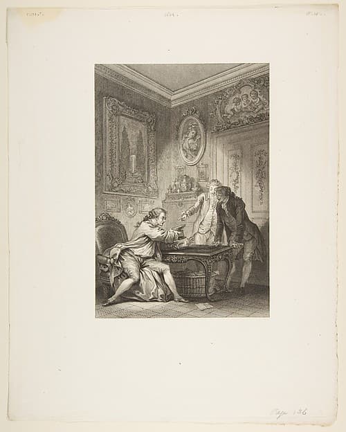 La Coupe Enchantee, from Contes et nouvelles en vers par Jean de La Fontaine. A Paris, de l'imprimerie de P. Didot, l'an III de la République, 1795