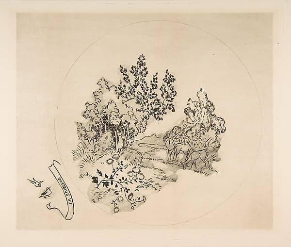 Decoration for a Plate: A Stream