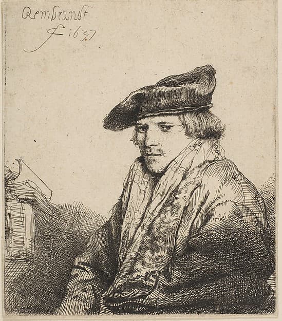 Young Man in a Velvet Cap (Ferdinand Bol)