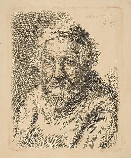 Bust of an Old Man in a Coat and Fur Collar (copy)