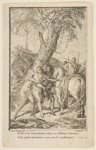 Fuite de M. de Belle-Isle, prisonnier chez les Attakapas