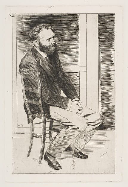 Édouard Manet, Seated, Turned to the Right