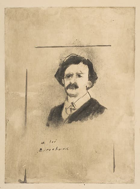 Portrait of Virginie Cardinal's Favorite, the Actor Crochard (illustration for La Famille Cardinal by Ludovic Halévy)