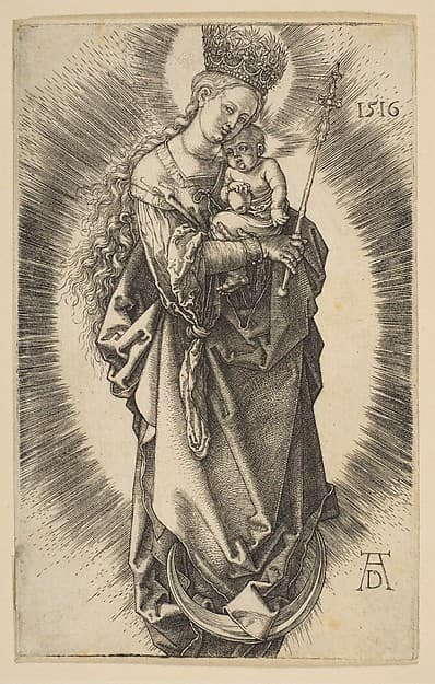 Virgin on the Crescent with Scepter and Starry Crown