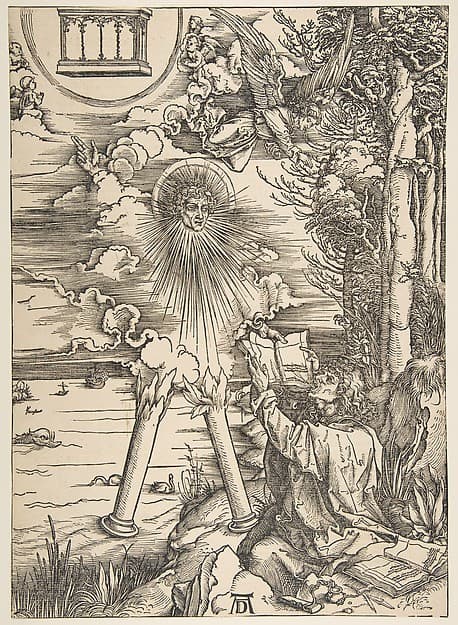 Saint John Swallowing the Book, from "The Apocalypse", Latin Edition