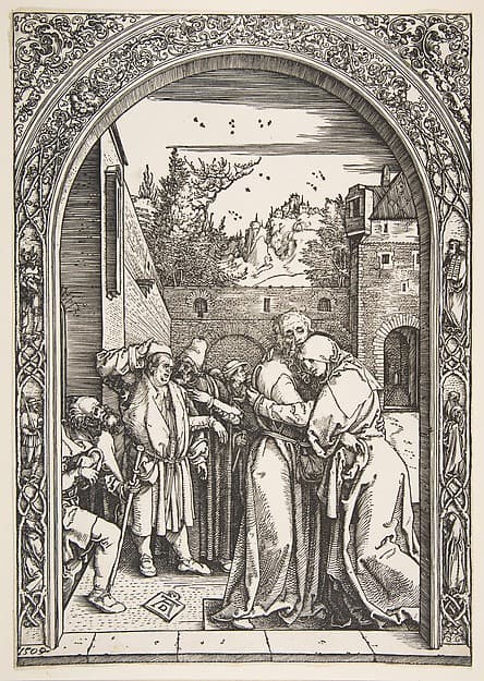 Joachim and Anna at the Golden Gate, from The Life of the Virgin