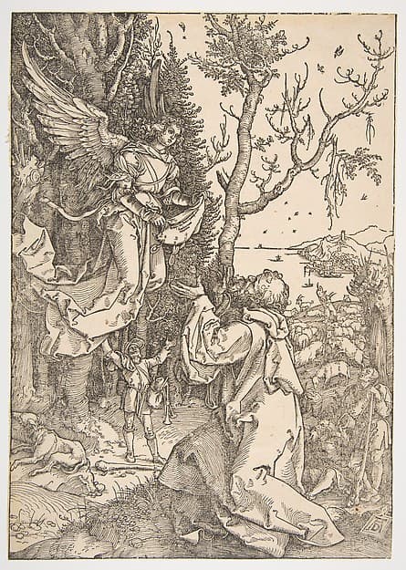Joachim and the Angel, from "The Life of the Virgin"