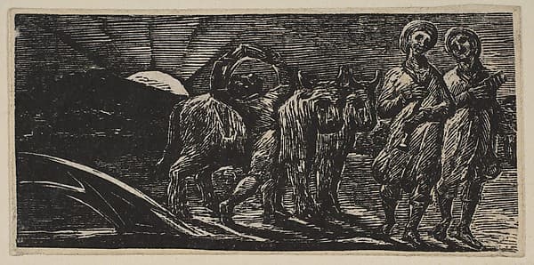 Boy Returning Joyfully, with Plough and Oxen, from Thornton's "Pastorals of Virgil"