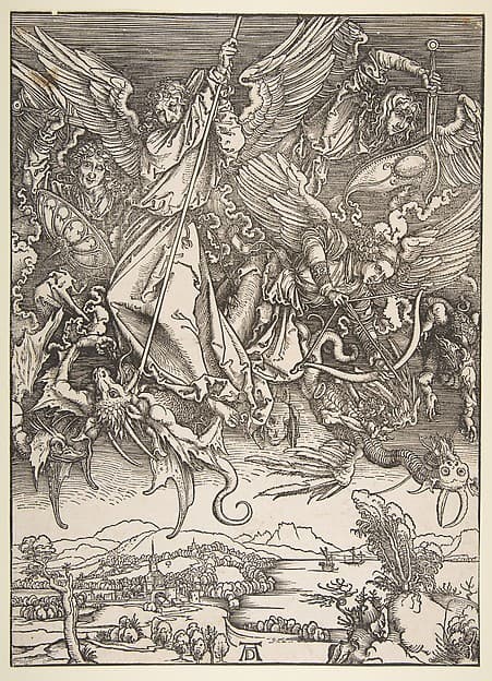 Saint Michael Fighting the Dragon, from "The Apocalypse"