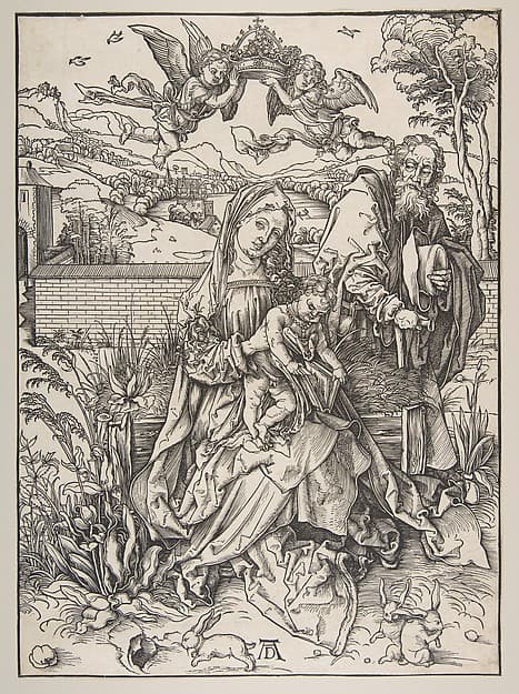 The Holy Family with Three Hares