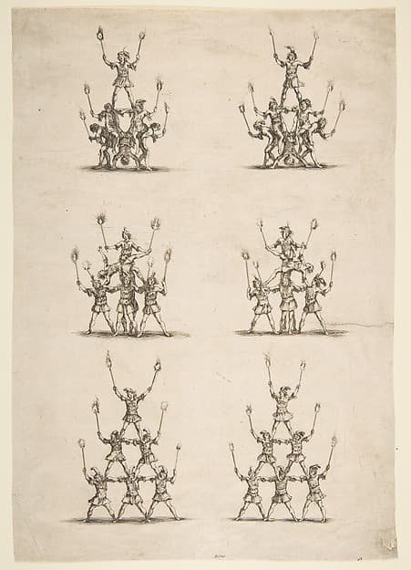Thirty-six Acrobats in Six Groups