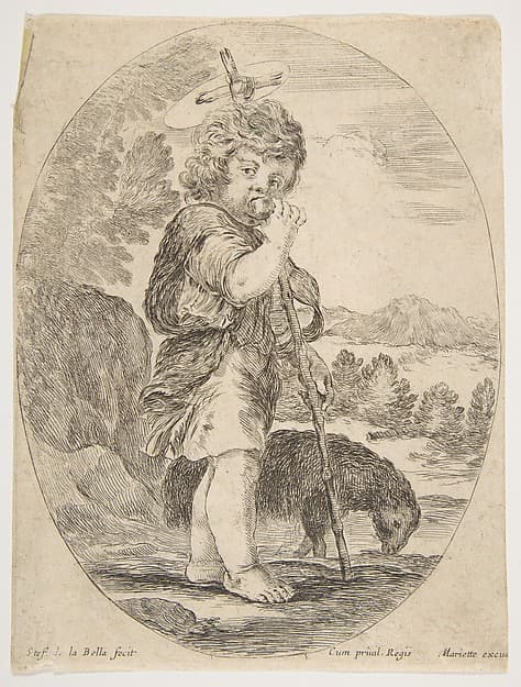 Saint John the Baptist Biting a Piece of Fruit