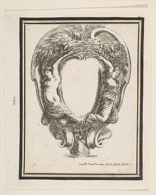 Cartouche with Duck and Nymphs