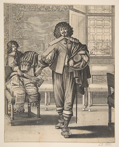 Courtier Following Edict Against Superfluity in Dress (Le Courtisan suivant le dernier édit)