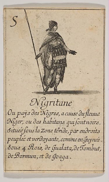 Nigritane, from "Jeu de la Géographie"