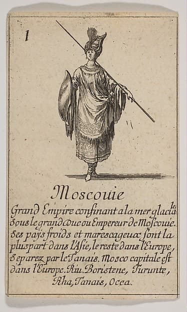 Moscovie, from "Jeu de la Géographie"
