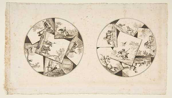 Designs for Plates Taken from Oudry's Illustrations to La Fontaine's Fables