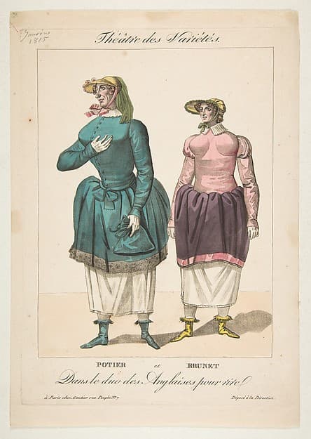 Potier et Brunet, Dans le duo des Anglaises pour Rire, from "Théâtre des Variétés"