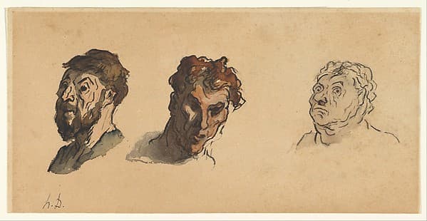 Three Male Heads