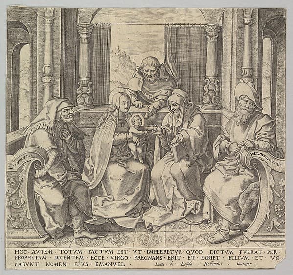 The Holy Kindred, (Virgin and Child with Joseph, Anne and Two Male Saints) (copy)