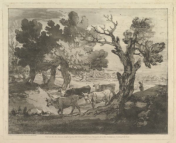 Wooded Landscape with Herdsmen and Cows