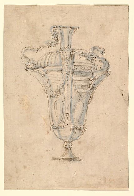 Design for a Glass (?) Ewer