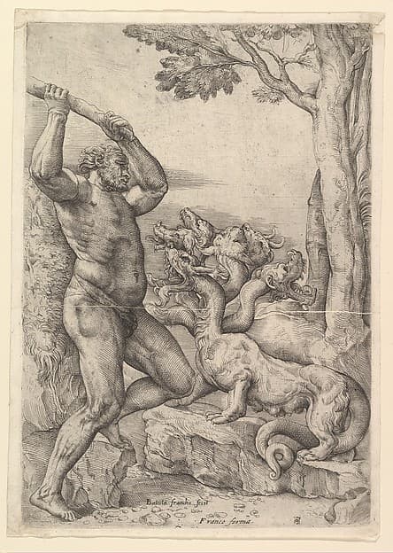 Hercules Killing the Hydra of Lerna