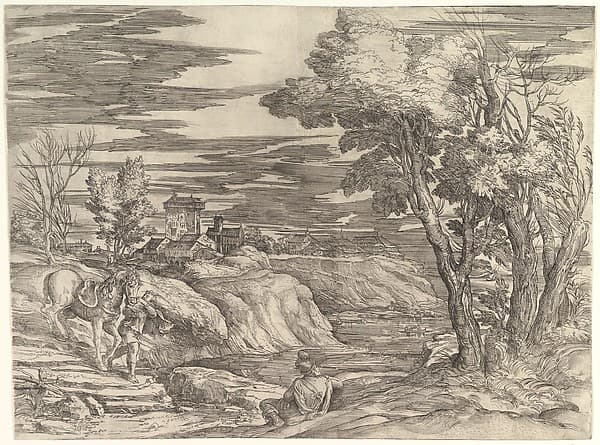 Landscape with a Horseman and His Groom