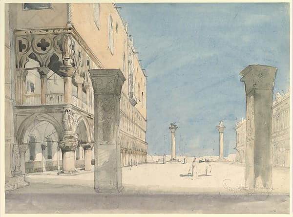 View of the Piazzetta di San Marco in Venice
