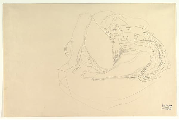Reclining Nude with Drapery