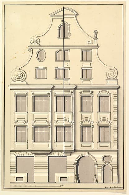 Drawing for the Street Elevation of a Town House