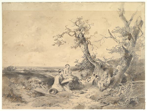 Landscape with an Artist Sketching