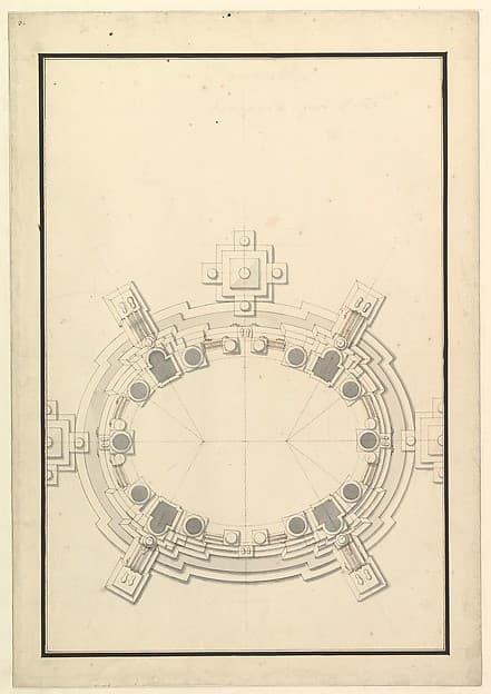 Ground Plan for a Catafalque for a Prince of Lorraine
