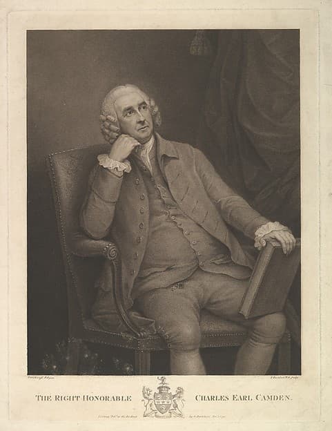 The Right Honorable Charles Pratt, 1st Earl Camden, Lord Chancellor