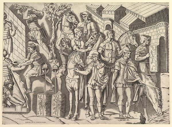 Speculum Romanae Magnificentiae: Roman Horsemen, from Trajan's Column